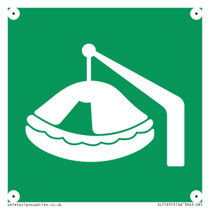 E039 safe condition davit launched liferaft